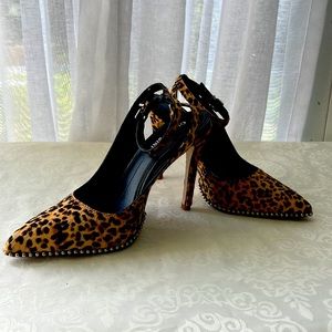 Gianni Bimini animal print heels